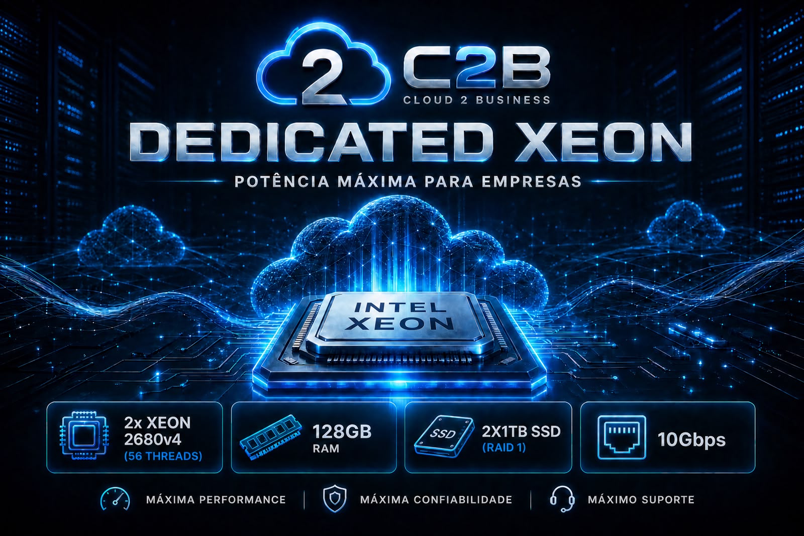 Dedicated Xeon — 2x Xeon 2680v4, 128GB RAM, 2x1TB SSD